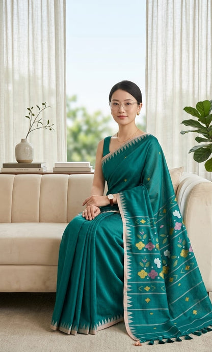 Beda Handloom Manipuri Bloom Saree